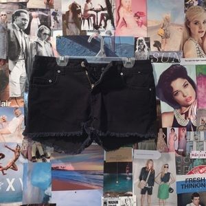 Black jean Shorts